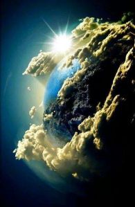 earth and clouds