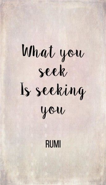 what you seek