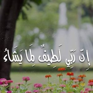 ان ربي لطيف لما يشاء