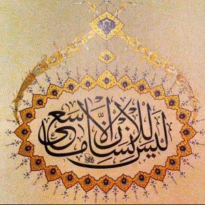 وأن ليس للإنسان إلا ما سعى