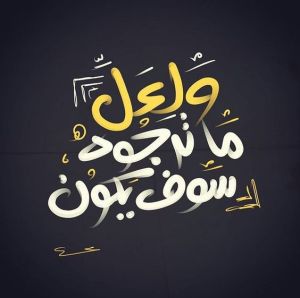 ولعل ما ترجوه سوف يكون