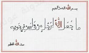 ما جعل الله لرجل من قلبين في جوفه