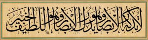 وَهُوَ يُدْرِكُ الْأَبْصَارَ وَهُوَ اللَّطِيفُ الْخَبِيرُ